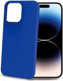 Celly Cromo Siliconen hoesje - Geschikt voor Apple iPhone 15 Pro - TPU Back Cover - Blauw