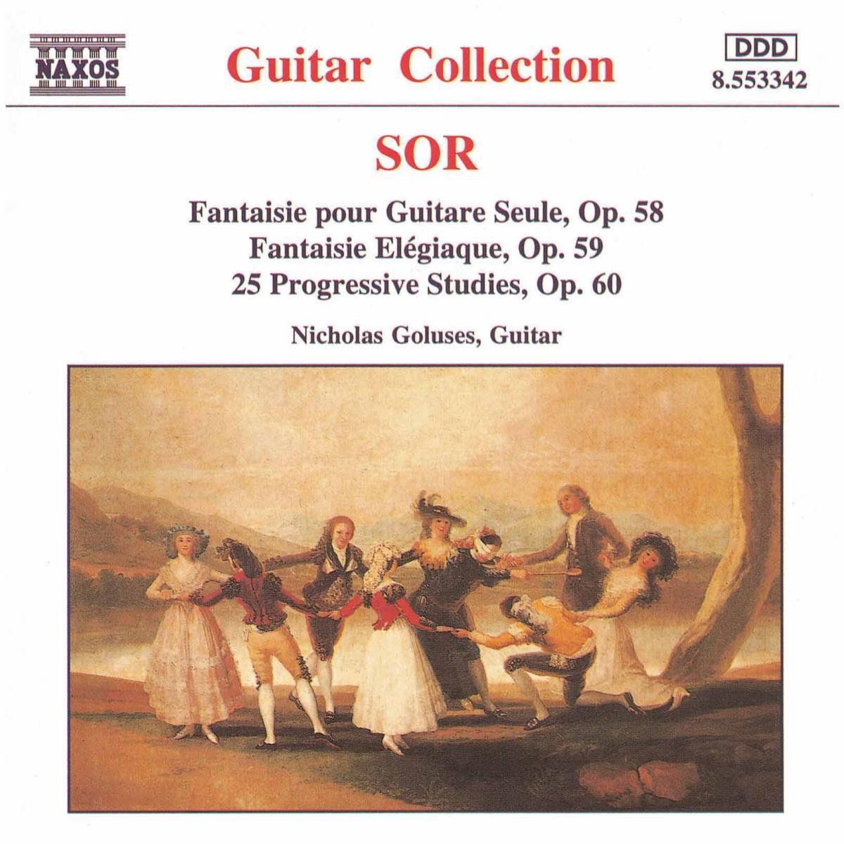 OUTHERE Sor Fernando: Fantasia Per Chitarra Sola Opus 58 - Fantasia Elegiaque - 25 Studi Progressivi - CD
