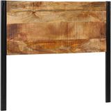 vidaXL Hoofdeinde 120 cm massief mangohout en ijzer