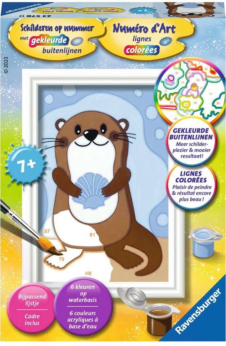 Ravensburger Schilderen op Nummer Otter - Hobbypakket