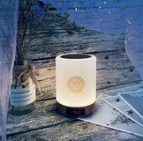 Merkloos Koran Speaker Draadloos LED Touch Lamp Mishary MQ522A Wit/Goud