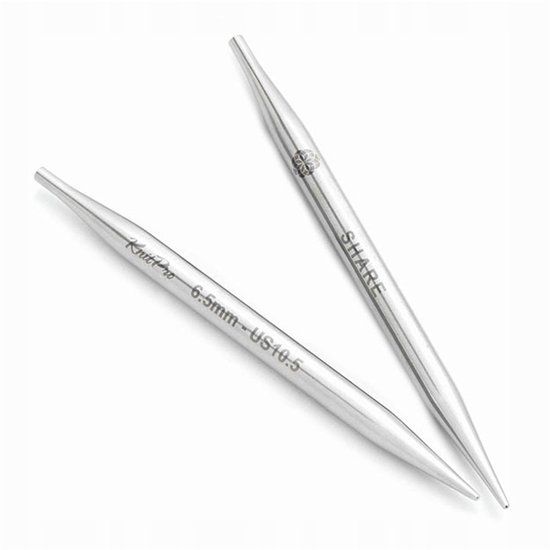 KnitPro Mindful Verwisselbare Metalen Breinaalden 3.5mm Kort Zilver