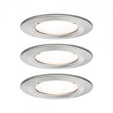 Paulmann Nova LED Inbouwspot Rond - 3x6.5W - 2700K - Dimbaar