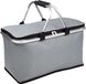 Hi Koeltas - grijs - 48 x 28 x 25 cm - boodschappenmand - draagtas - gesoleerde tas - picknicktas