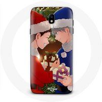 Maniacase Hoesje voor Samsung Galaxy J7 2017 Hunter x Hunter Gon Freecss et Killua Zoldyck Eerste Kerstdag Anime Manga