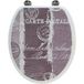 Arvix - Abattant de toilette en MDF compressé carte postale siège WC standard