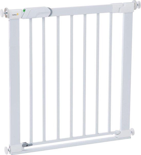 Safety 1st Flat Step Traphekje - 73 t/m 80 cm - Uitbreidbaar - Klembevestiging- Metal White