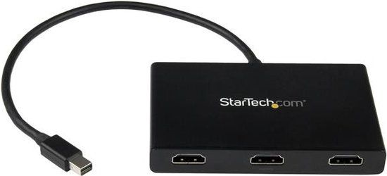 StarTech.com Mini DisplayPort to 3x HDMI MST Hub - Black