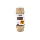 D.RECT 111022 Jute koord 10 m - 12 stuks | natuurlijk bruin jute touw | cadeaukoord knutselkoord | dikte 1,2 mm | voor: verpakking, knutselen