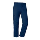 Schöffel Folkstone Wandelbroek voor heren, comfortabele en lichte wandelbroek met stretchmateriaal, robuuste outdoorbroek met sportieve snit, Dress Blue, maat 60