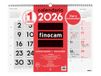 Finocam Wandkalender 2026, gemengd XL-maandoverzicht, januariweergave, december 2026 (12 maanden), kalender 2026 voor notities, neutrale maandplanner, Spaans