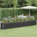 Prolenta Maison Exclusive - Verhoogd plantenbak, verzinkt staal, 440x80x68 cm, antracietkleurig
