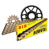 Kettingset DID Kettingset staal 520VX3 / 114 clipslot voor KTM Duke RC 390 cc bj. 2012-2020
