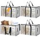 Omgoods - Set de 4 grands sacs de rangement imperméables avec fermeture éclair