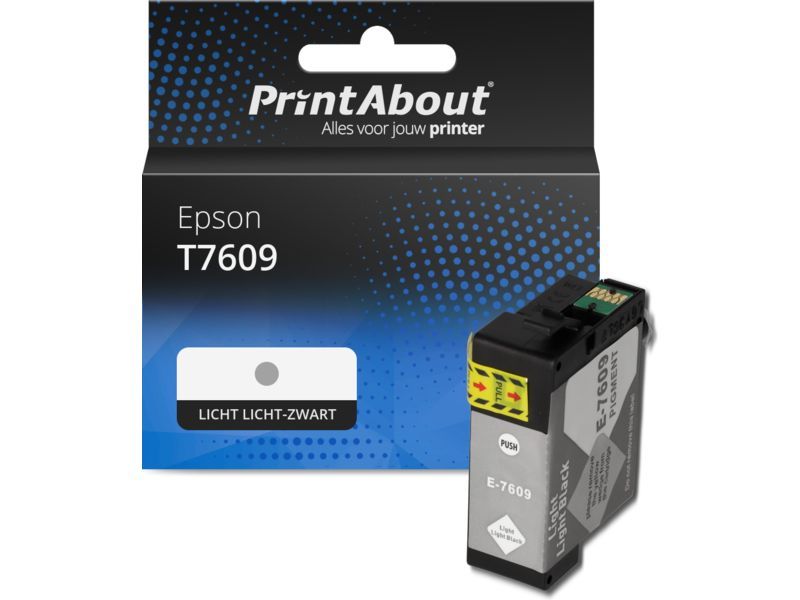PrintAbout T7609 Licht licht-zwart Inktcartridge
