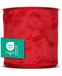 Halbach Seidenbänder Premium cadeaulint met draadrand | breedte 100 mm lengte 25 m | Öko-Tex 100 gecertificeerd lint | taftband Made in Germany, kleur: rood
