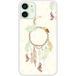 Apple Siliconen hoesje compatibel met iPhone 12 Mini Dreamcatcher Grijs