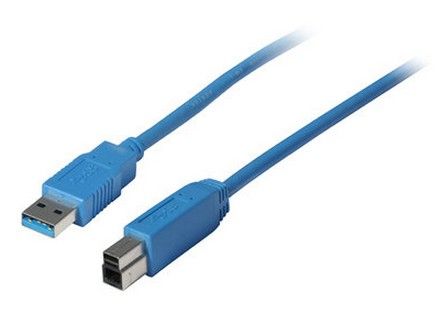 S-Conn USB 3.0 Kabel - A naar B - 1m - Blauw