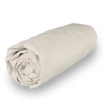 Soleil d'ocre Fitted Sheet Percale Polycotton Linen 90 x 190 cm