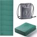 Bol Tapis de yoga pliable antidérapant - Vert - 1 cm d'épaisseur - Sac de transport inclus