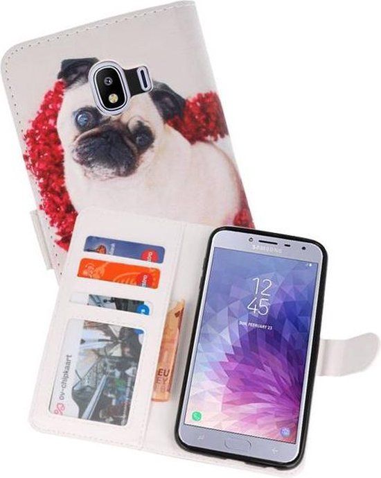 Hondje Bookstyle Hoesje voor Samsung Galaxy J4 (2018) - Multi colour