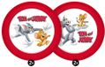 Bord Tom & Jerry Plate 4-Pack 21 cm Red Plastic