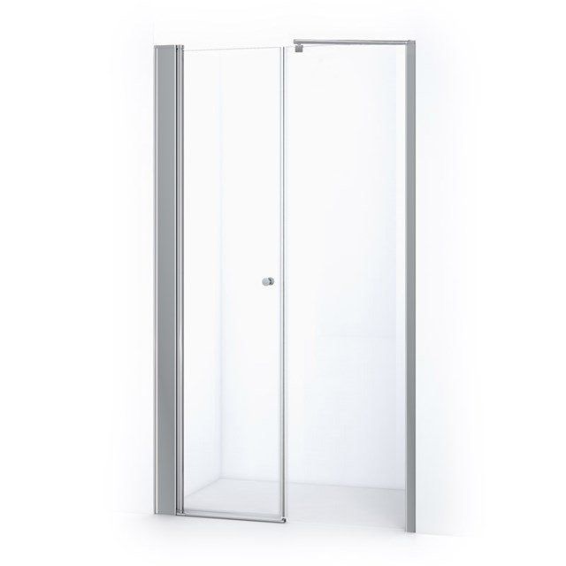 Maxaro Douchewand met Draaideur Zircon Comfort 130cm Chroom - 6095823279232