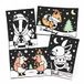 Baker Ross FC284 Winter bos inkleurbare foto-decoraties - Pak van 10, vilten ambachtelijke foto's, maak je eigen fotodecoratie, knutselset voor kinderen om te versieren en tentoon te stellen