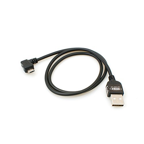 Systems Micro USB 2.0-kabel hoek 90 graden hoekstekker (links/male) adapter, 50 cm