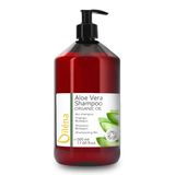 Oïléna - Shampoo biologique, Aloë Vera & Argan, Sans sulfate ni silicone, Vegan, Anti-âge, Hydratant & Nourrissant, Pour tous types de cheveux, 500 ml