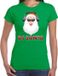 Bellatio Decorations Shoppartners Bv Fout kerstshirt / t-shirt groen DJ Santa met koptelefoon voor dames - kerstkleding / christmas outfit XXL