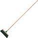 KOTARBAU® Balai de rue, balai de nettoyage, balai de jardin, hêtre, 30 cm, vert, balai d'extérieur, balai de rue dur, balai de rue en bois, avec manche en bois