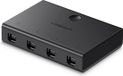 Ugreen 30346 4 naar 1 Switch - USB 2.0 - Led Indicator - Inclusief kabels 1.5m - Zwart