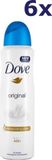 Dove Original Déodorant Spray - 6 x 150 ml