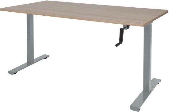 Schaffenburg Zit Sta bureau - Slinger 180x80 Kersen - alu frame