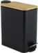 Viking Choice AP Onderdelen B.V. Pedaalemmer - prullenbak badkamer - 5 liter - zwart bamboe
