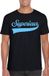 Bellatio Decorations Foute party t-shirt voor heren - Superieur - zwart - glitter - carnaval/themafeest XXL