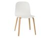 Muuto Chaise Visu Chair base en bois blanc-chêne