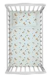 Mickey Mouse, Beddengoedset voor wieg, 100% katoen, babybeddengoed, Disney Micky Mouse, hoeslaken, kussensloop, lichtblauw