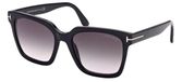 Tom Ford Selby FT0952 01B Zonnebril Dames Zwart Acetaat Rechthoekig