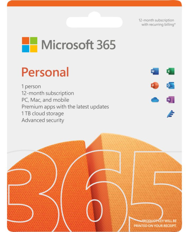 Microsoft 365 Personal - 1 jaar - Mac - Meertalig