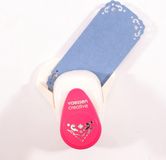Vaessen Creative Pons - Hoekpons - tulp - medium - wit