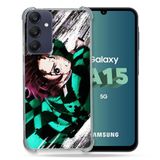 Cokitec Samsung Galaxy A15 4G / 5G Hoesje - Demon Slayer Tanjiro