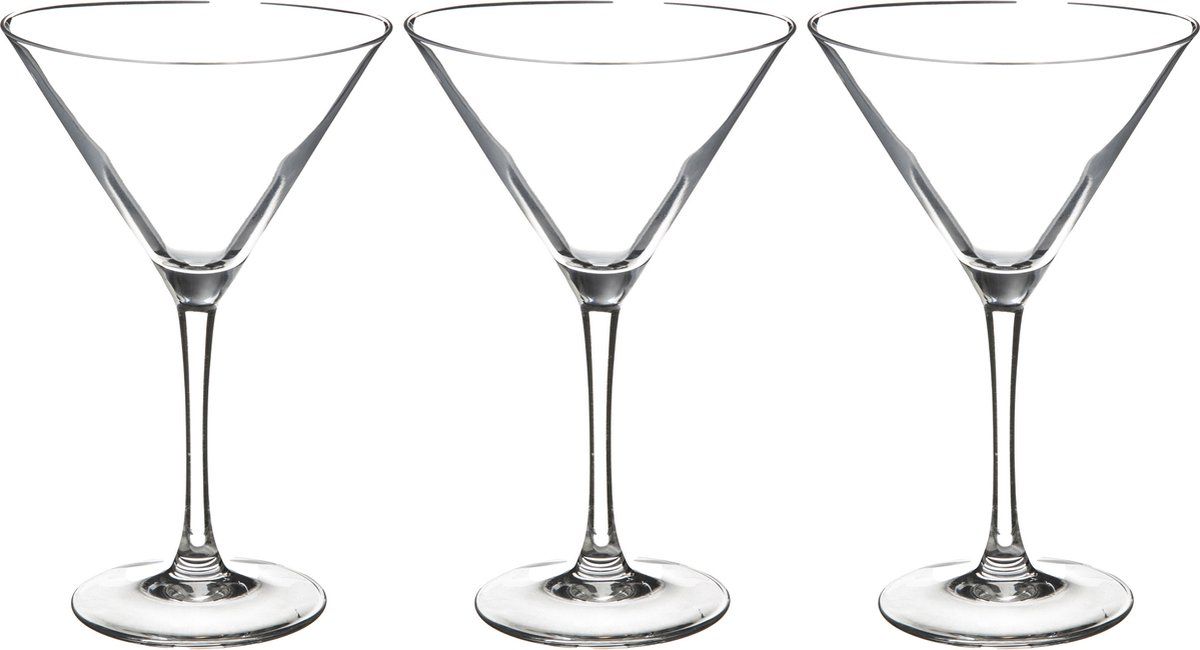 Secret de Gourmet Cocktailglazen/martiniglazen - 12 stuks - 300 ml - transparant