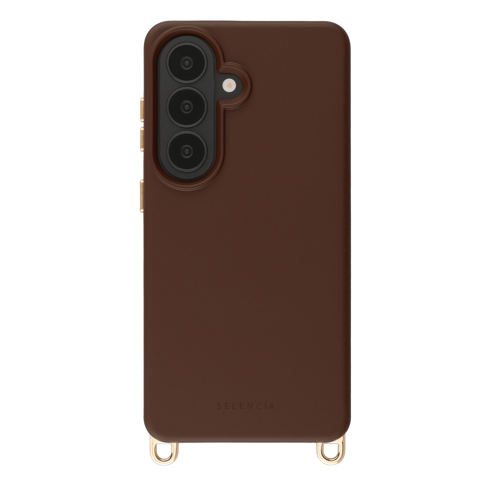 Selencia Rivièra MagSafe Backcover met afneembare haakjes Samsung Galaxy S26 - Choco Brown