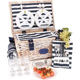 Les Jardins de la Comtesse Marine Picknickmand - Compleet voor 6 personen