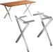 DanDiBo 2x Pieds de table Acier inoxydable 72 x 68 cm Piètement de table Réglable en hauteur 96678