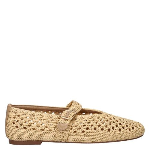 Nelson ballerina's met gevlochten beige
