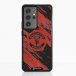 Manchester United Coque de Téléphone 3D Officielle – Design Abstrait Rouge et Noir