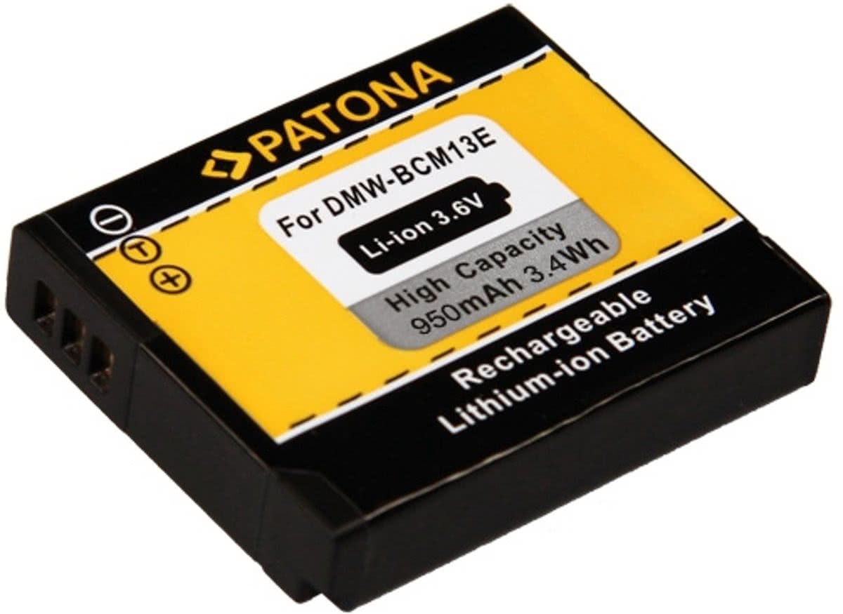 Paton, A. battery f. Panasonic DMW-BCM13 DMC-ZS30 DMC-TZ40 DMC-TZ41 DMC-TS5 DMC-FT5